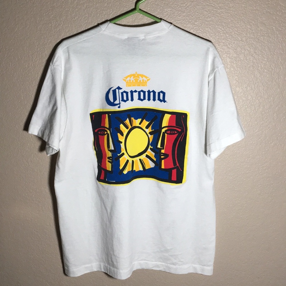 90s corona single stitched shirt